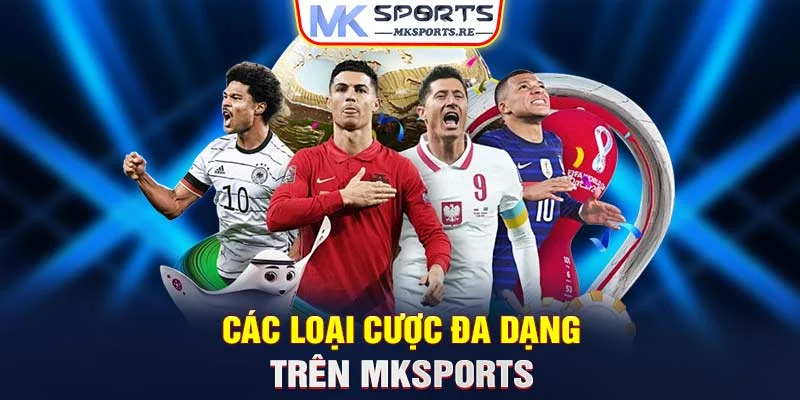 Các loại cược đa dạng trên MKSports