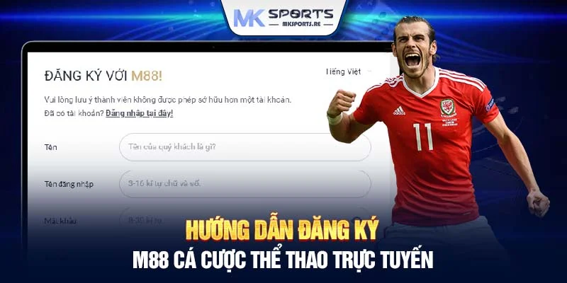 Hướng dẫn đăng ký M88 cá cược thể thao trực tuyến